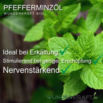 Lade das Bild in den Galerie-Viewer, Entdecken Sie die natürliche Kraft des ätherischen Pfefferminzöls! 100% naturrein und laborgeprüft für Aromatherapie, Hautpflege und Entspannung. Vielseitige Anwendungen für Mensch und Tier. Überzeugen Sie sich selbst von der Wirkung! Jetzt bestellen und die Natur in Ihr Zuhause holen.