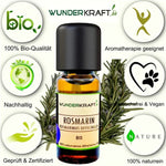 Lade das Bild in den Galerie-Viewer, Entdecken Sie die natürliche Kraft des ätherischen Rosmarinöls! 100% naturrein und laborgeprüft für Aromatherapie, Hautpflege und Entspannung. Vielseitige Anwendungen für Mensch und Tier. Überzeugen Sie sich selbst von der Wirkung! Jetzt bestellen und die Natur in Ihr Zuhause holen.