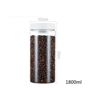 Holen Sie sich jetzt unsere hochwertigen Vakuumdosen Vakuumbehälter aus Glas! Bewahren Sie Kaffeebohnen, Tee und Gewürze frisch auf, indem Sie die Luft einfach absaugen. Dank des luftdichten Designs bleiben Ihre Lebensmittel bis zu einem Monat frisch. Bestellen Sie jetzt und halten Sie Ihre Lebensmittel länger frisch!